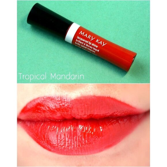 Mary Kay Tropical Mandarin Lipshine Laquer 08511 Rich Warm Orange Red - Picture 3 of 3